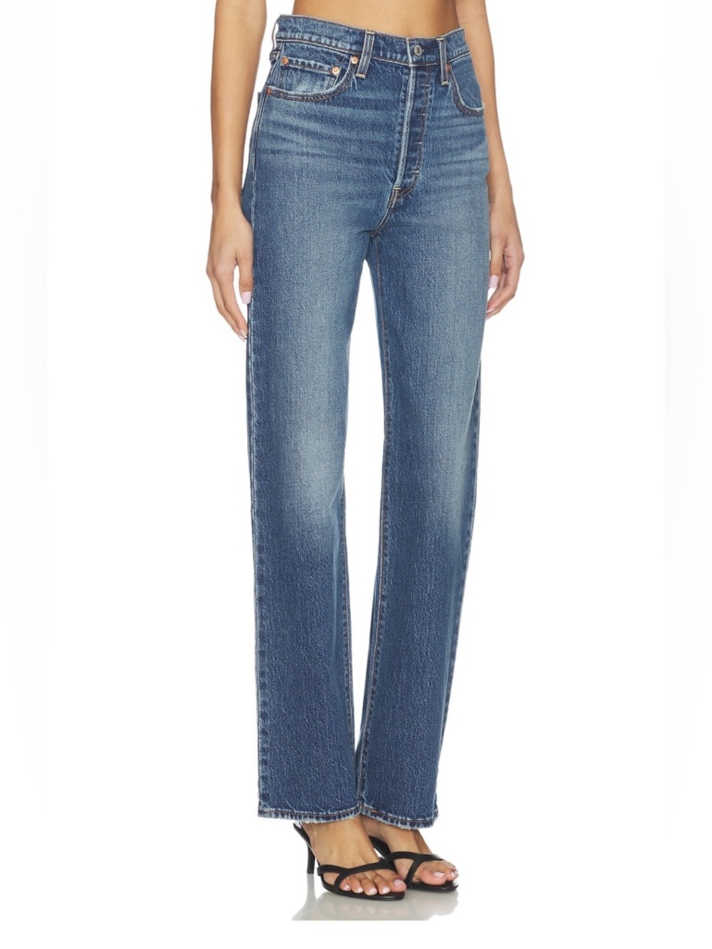 Levi’s Ribcage Full Length Straight Leg Denim Jeans 26 - Picture 2 of 7